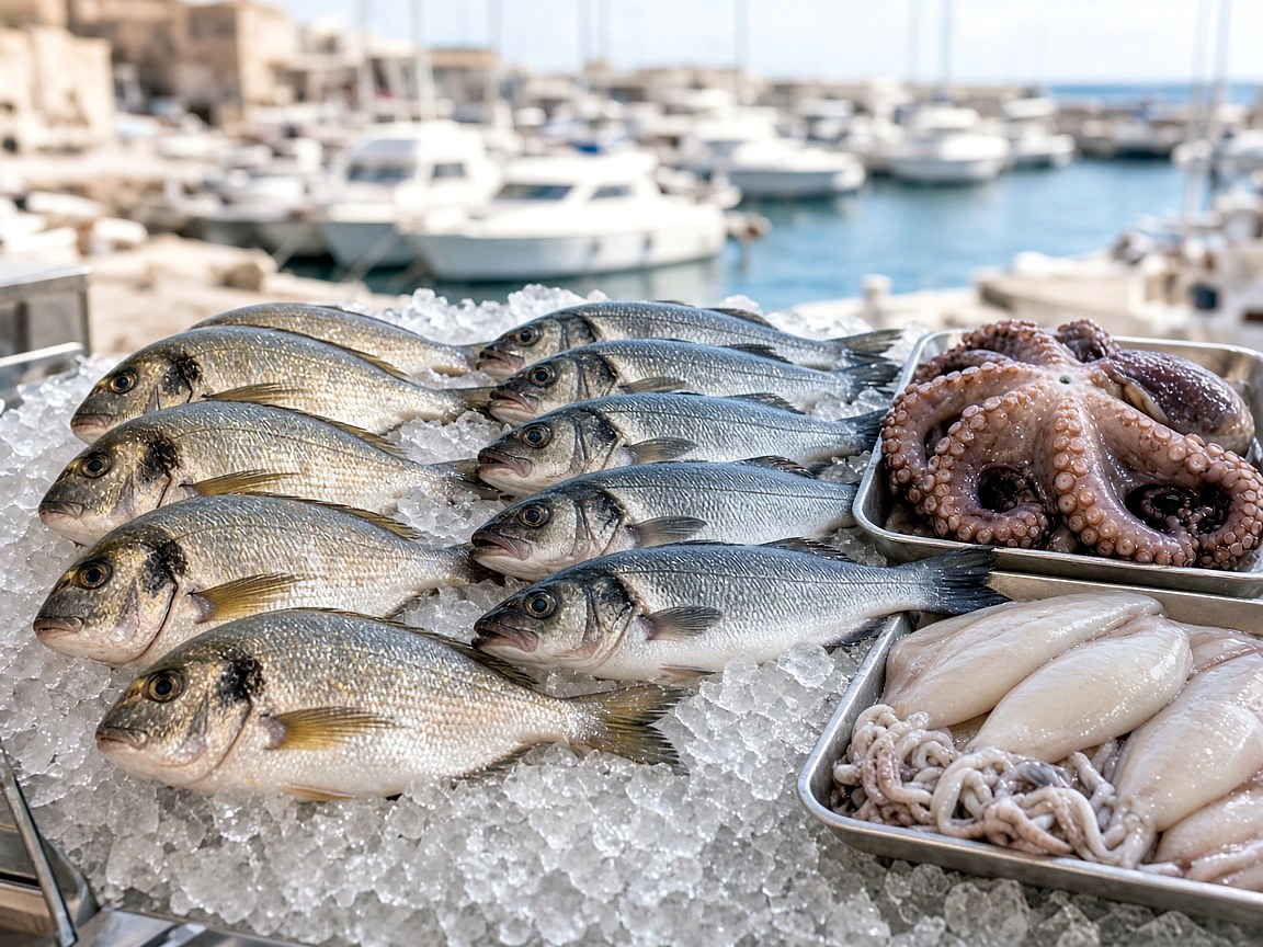 Pescado fresco en la lonja de D&eacute;nia