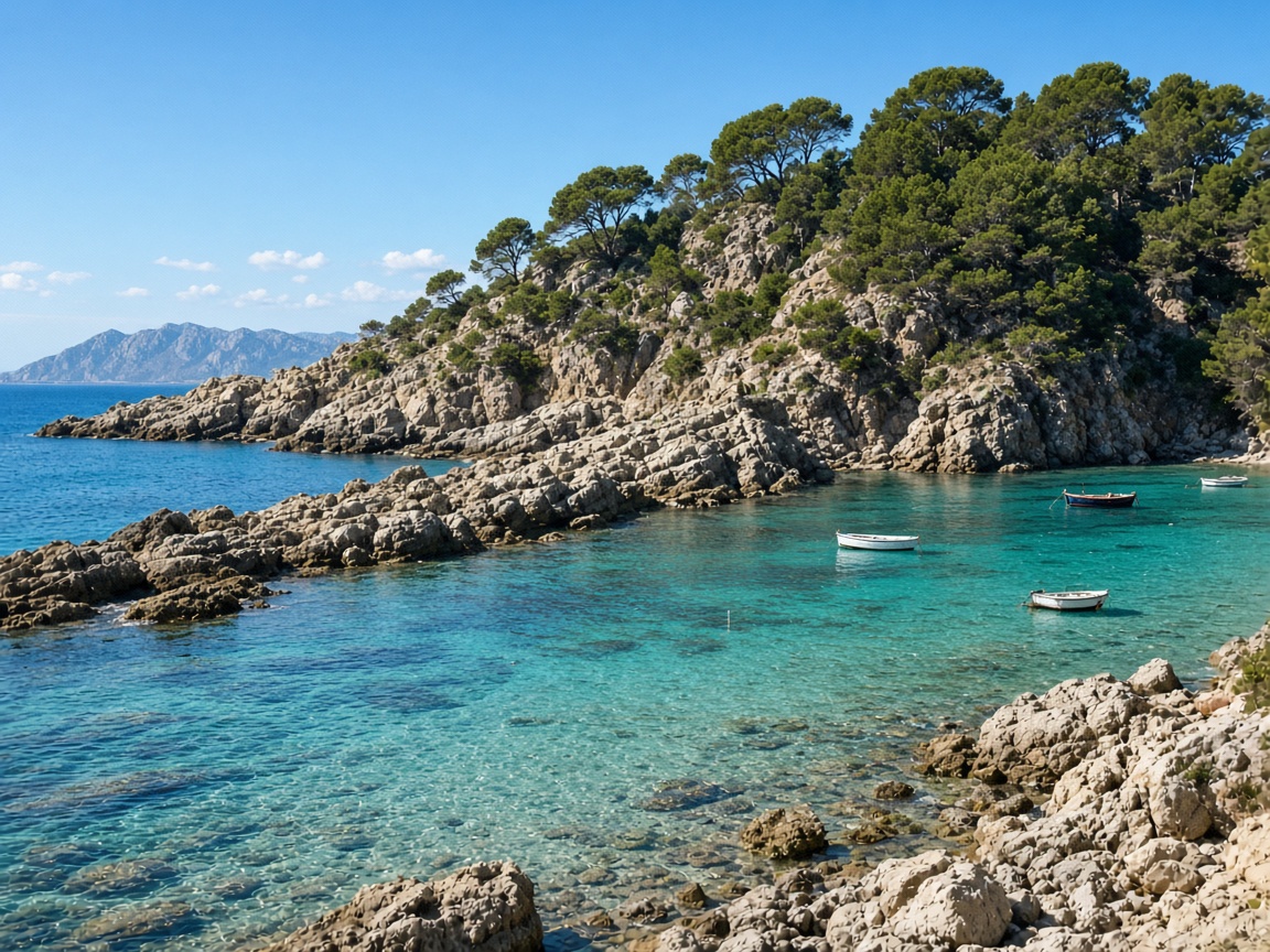 Cala rocosa de Les Rotes, playas de D&eacute;nia